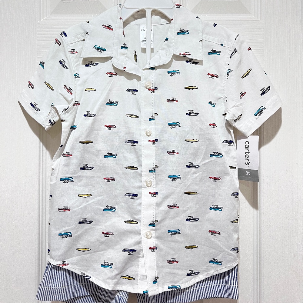 [All for$6-20 ]3T Carters summer shirt two piece set